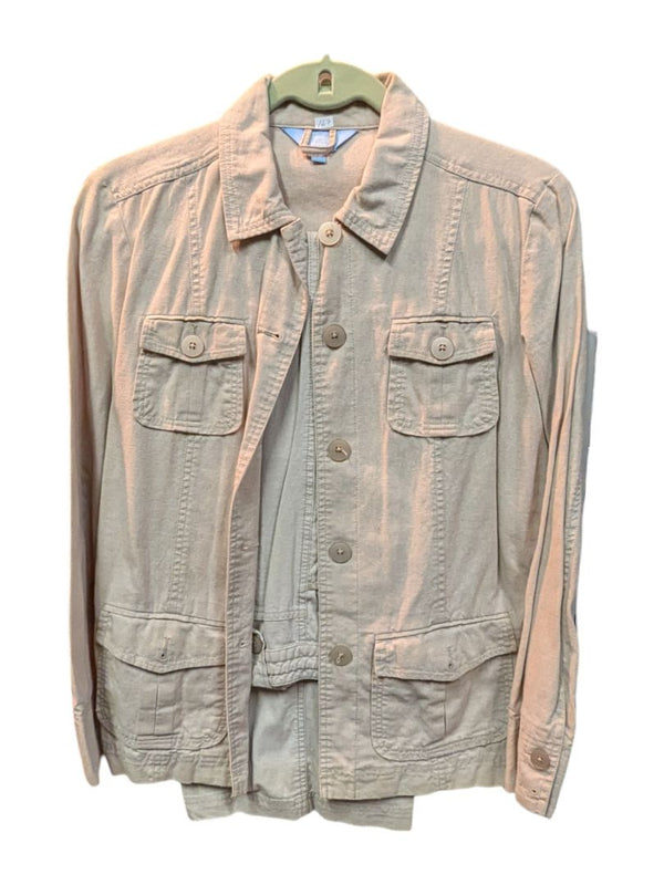 Cream Denim Coat w/ Pants (Set of 2) Denver Hayes Size S