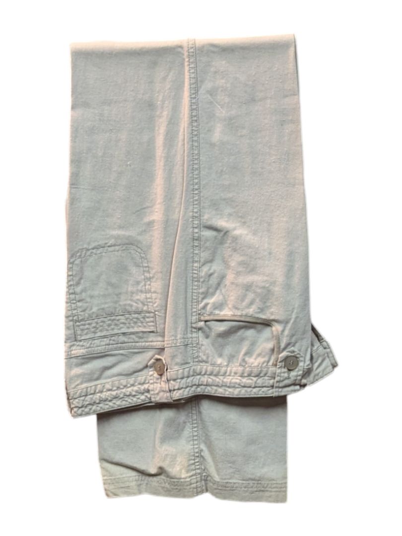 Cream Denim Coat w/ Pants (Set of 2) Denver Hayes Size S