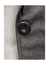 Grey Button Up Blazer Mikane Size 6
