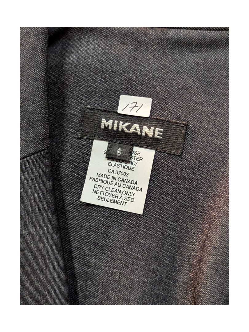 Grey Button Up Blazer Mikane Size 6