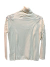 Ivory Cream Turtleneck Knit Shirt w/ Velvet Leo Guy Size 3
