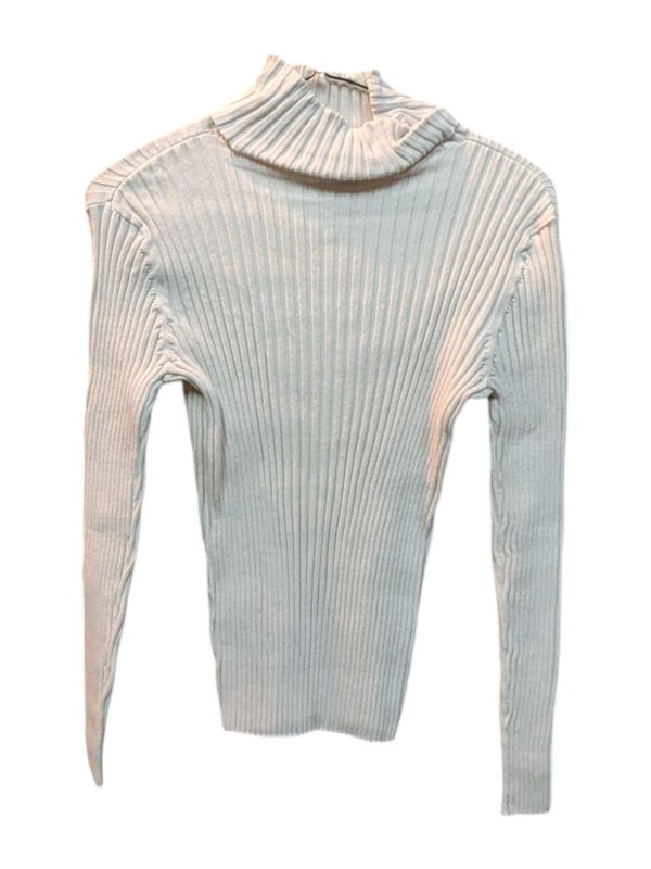 Ivory White Turtleneck Sweater Abbie Mags Size S