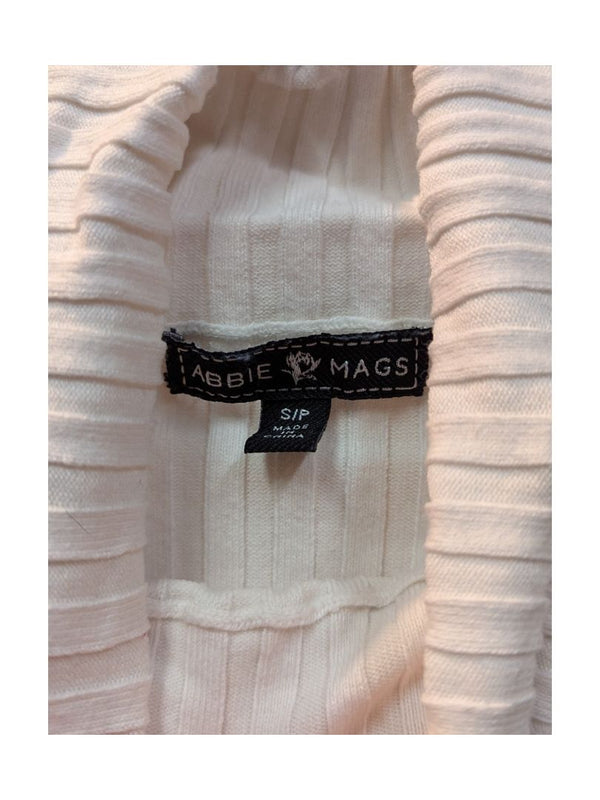 Ivory White Turtleneck Sweater Abbie Mags Size S
