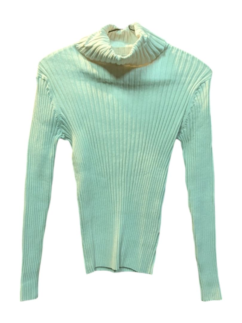 Ivory White Turtleneck Sweater Abbie Mags Size S