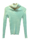Ivory White Turtleneck Sweater Abbie Mags Size S