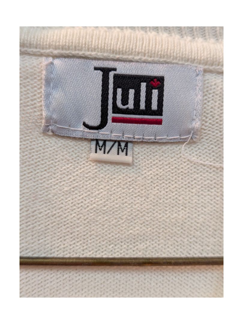 White Soft Knit Sweater Juli Size M
