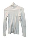 White Turtleneck Soft Knit Sweater Denver Hayes Size M