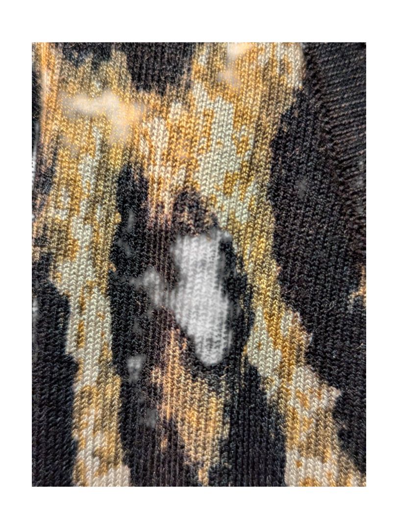 Leopard Pattern Sweater w/ Buttons Leo Guy Size 3