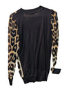 Leopard Pattern Sweater w/ Buttons Leo Guy Size 3