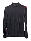Red Geometric Pattern Black Sweater Parkhurst Size S