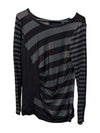 Black and Grey Lining Long Sleeves Dolcezza Size S