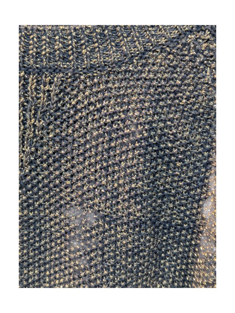 Blue Shimmering Sweater Parkhurst Size M