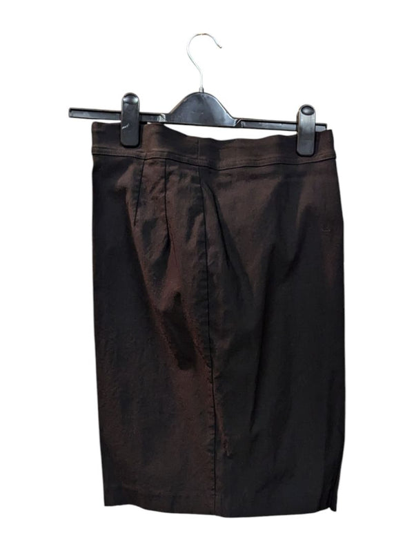 Black Zip-Up Skirt w/ Stretchable Waist Band Frank Lyman Size 4