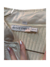 Cream Puffy Jacket w/ Knitted Sleeves Beat's Choice Size M