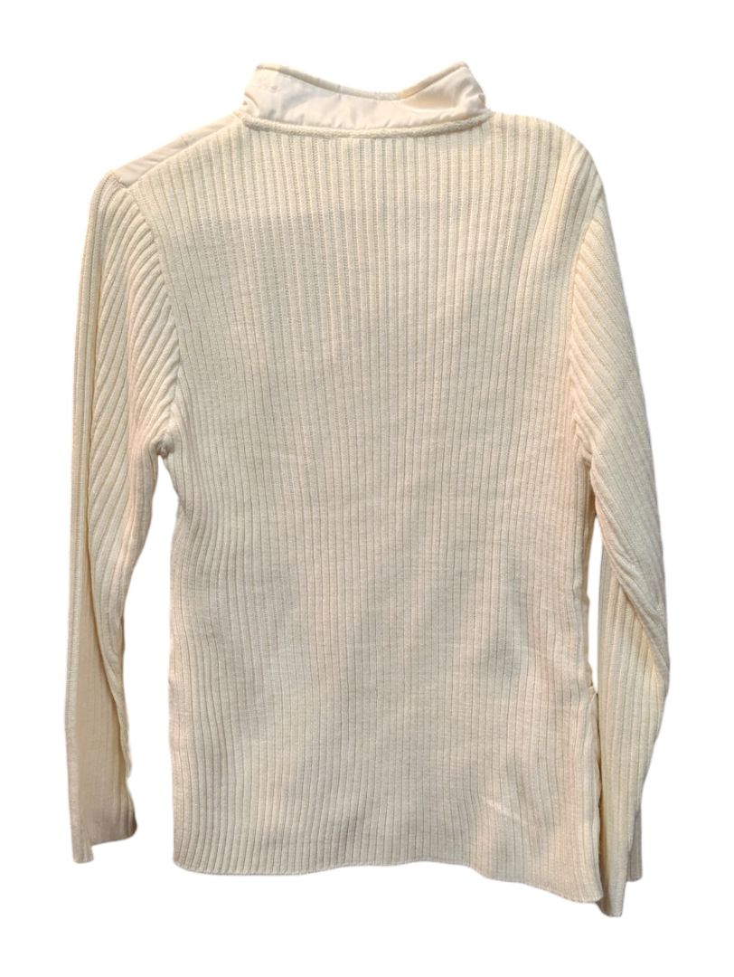 Cream Puffy Jacket w/ Knitted Sleeves Beat's Choice Size M