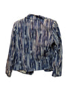 Blue and White Paint Blazer Lily Moss Size S