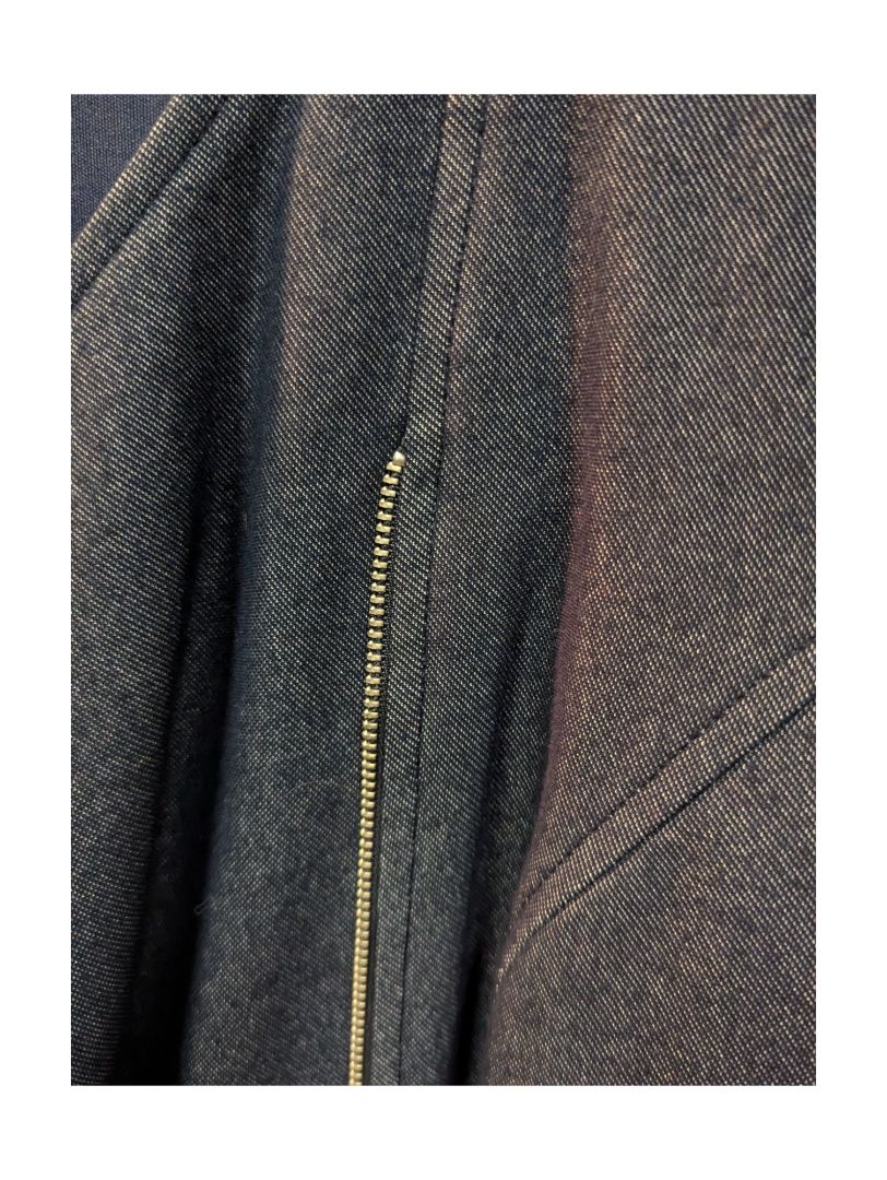 Navy Blue Zipper Jacket Nueva Size 8