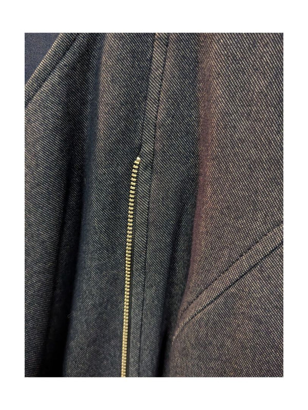 Navy Blue Zipper Jacket Nueva Size 8
