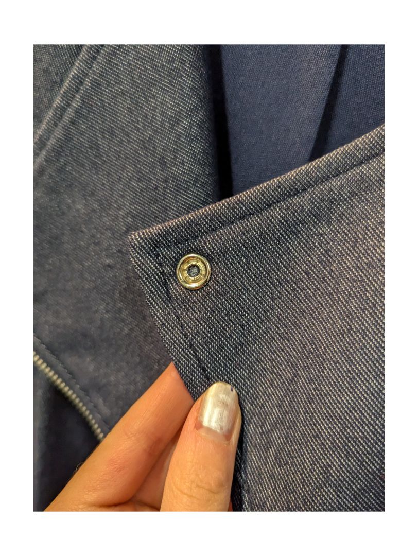Navy Blue Zipper Jacket Nueva Size 8