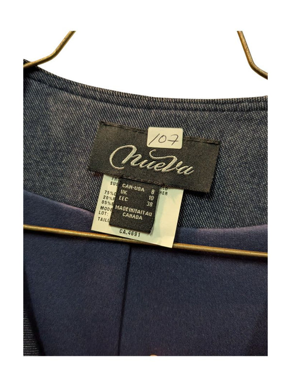 Navy Blue Zipper Jacket Nueva Size 8