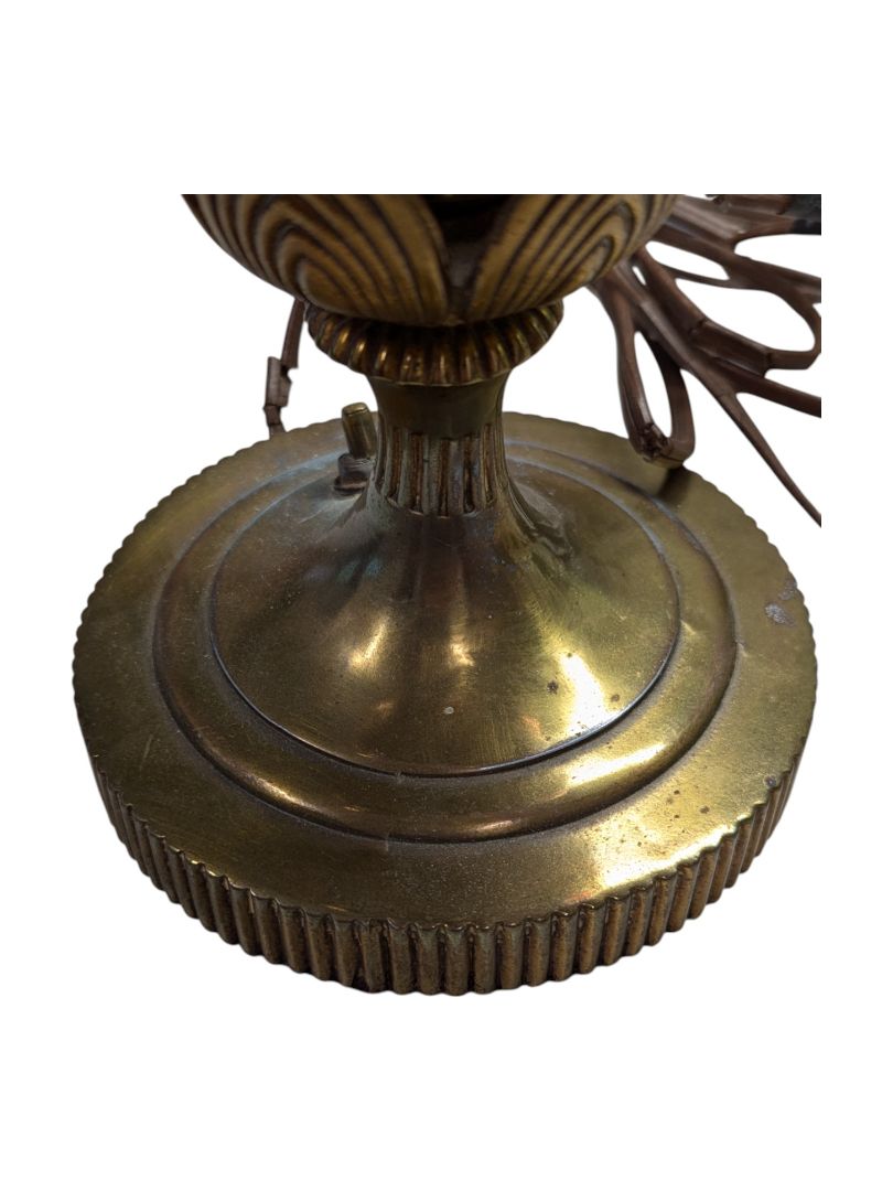 Vintage Bohemian-style Ruby Glass Lamp