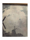Windmill and Boat Printed Oil Paintings (set of 2)