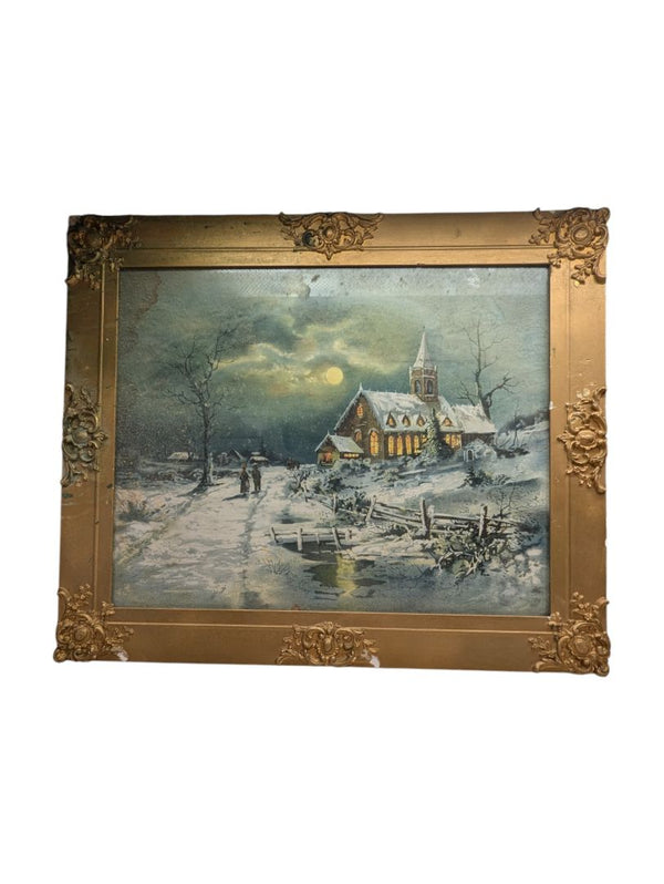 Winter Night Printed Artwork