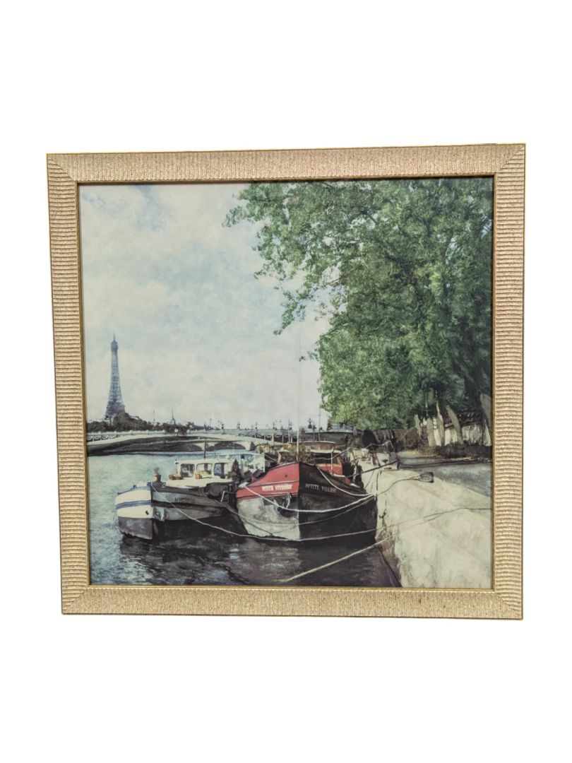 Square Painting Print of Boats