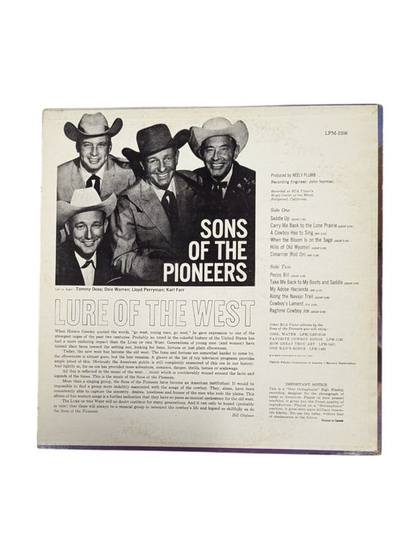 Songs of the Pioneers Lure of the West LP
