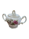 Vintage Fine China Japan Porcelain Flowers Creamer & Sugar Bowl (Set of 2)