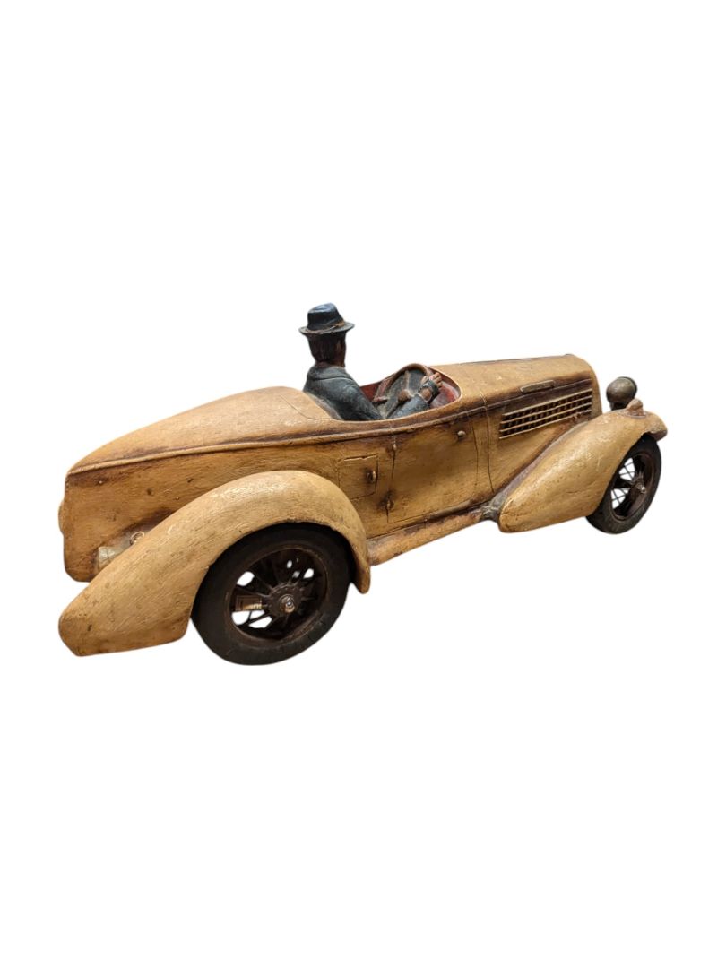 Vintage Wooden Roadster Model