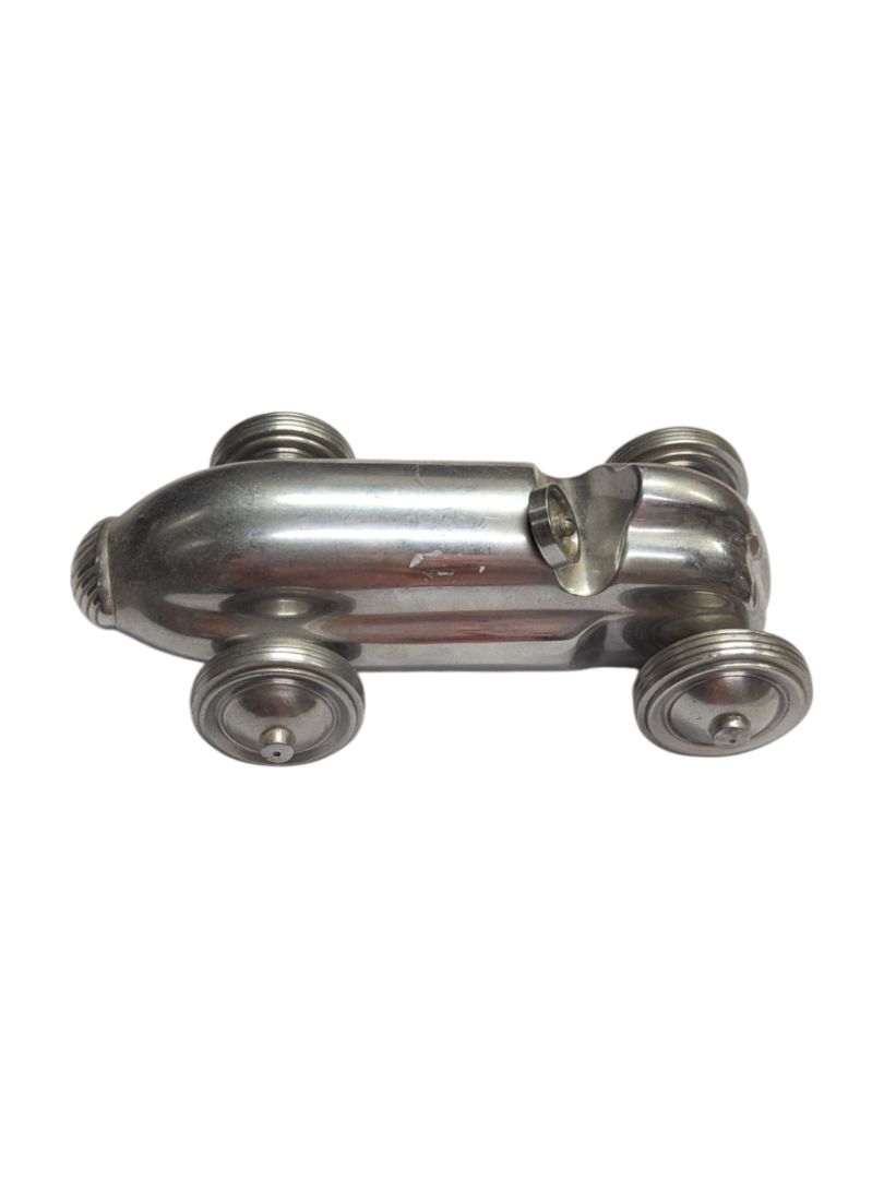 Vintage Aluminum Race Car Model