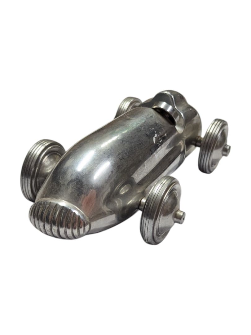 Vintage Aluminum Race Car Model