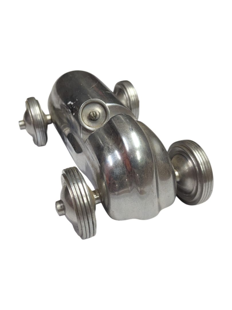 Vintage Aluminum Race Car Model