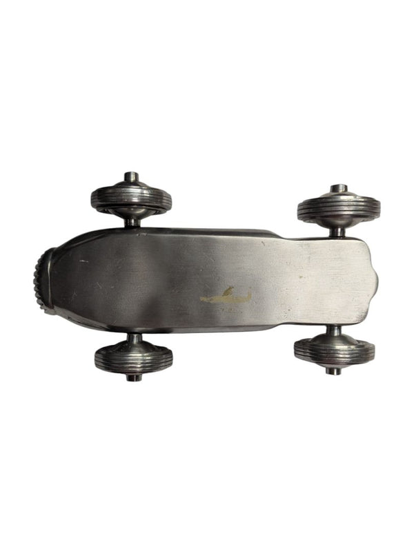 Vintage Aluminum Race Car Model