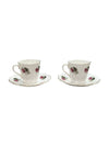 Elizabethan Fine Bone China Teacup and Saucer (4 pieces)