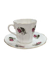 Elizabethan Fine Bone China Teacup and Saucer (4 pieces)