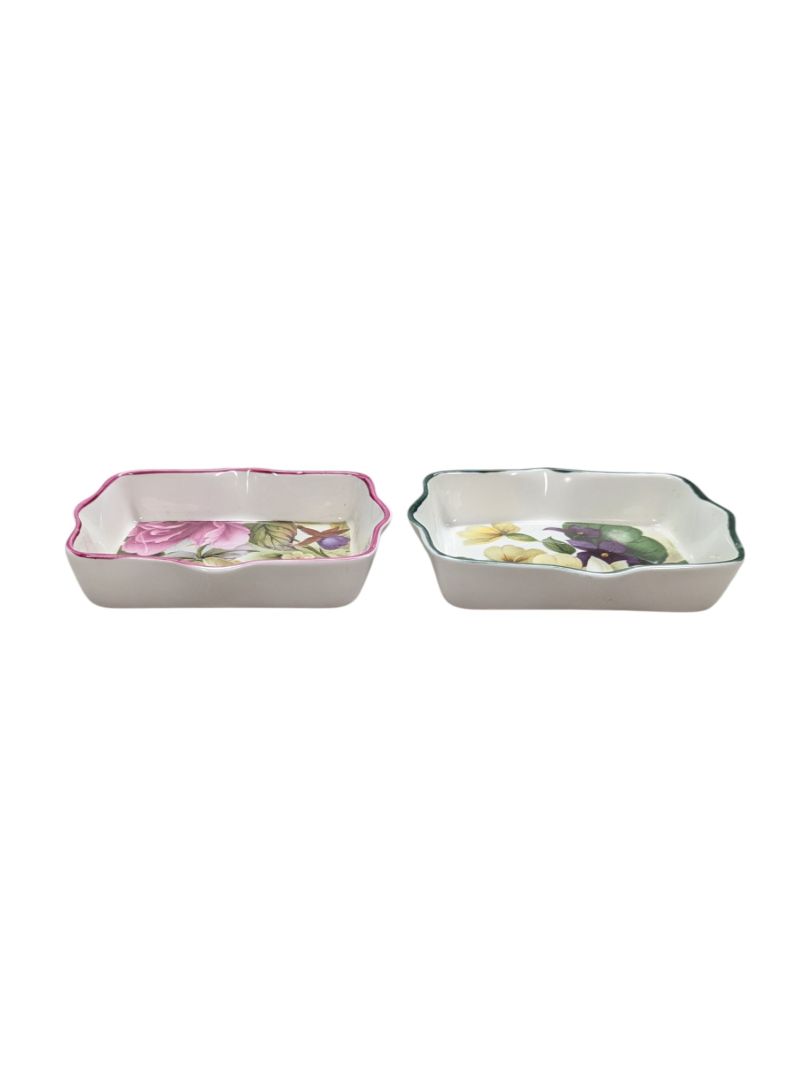 Astbury Procelain Flower Card Holders (set of 2)