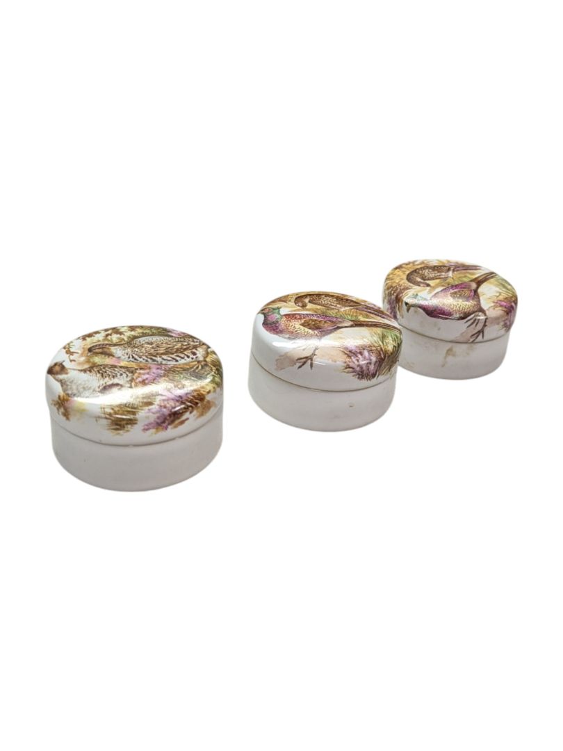 Vintage Bird Paste Pot (set of 3)