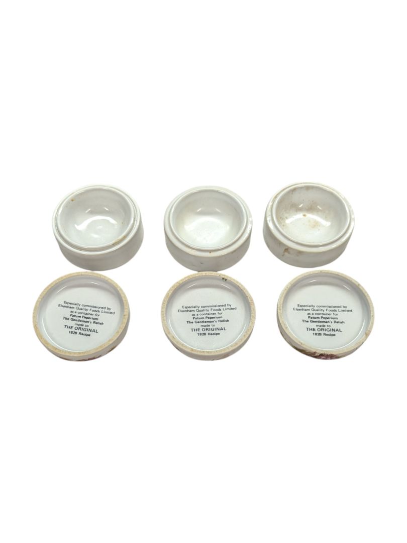 Vintage Bird Paste Pot (set of 3)