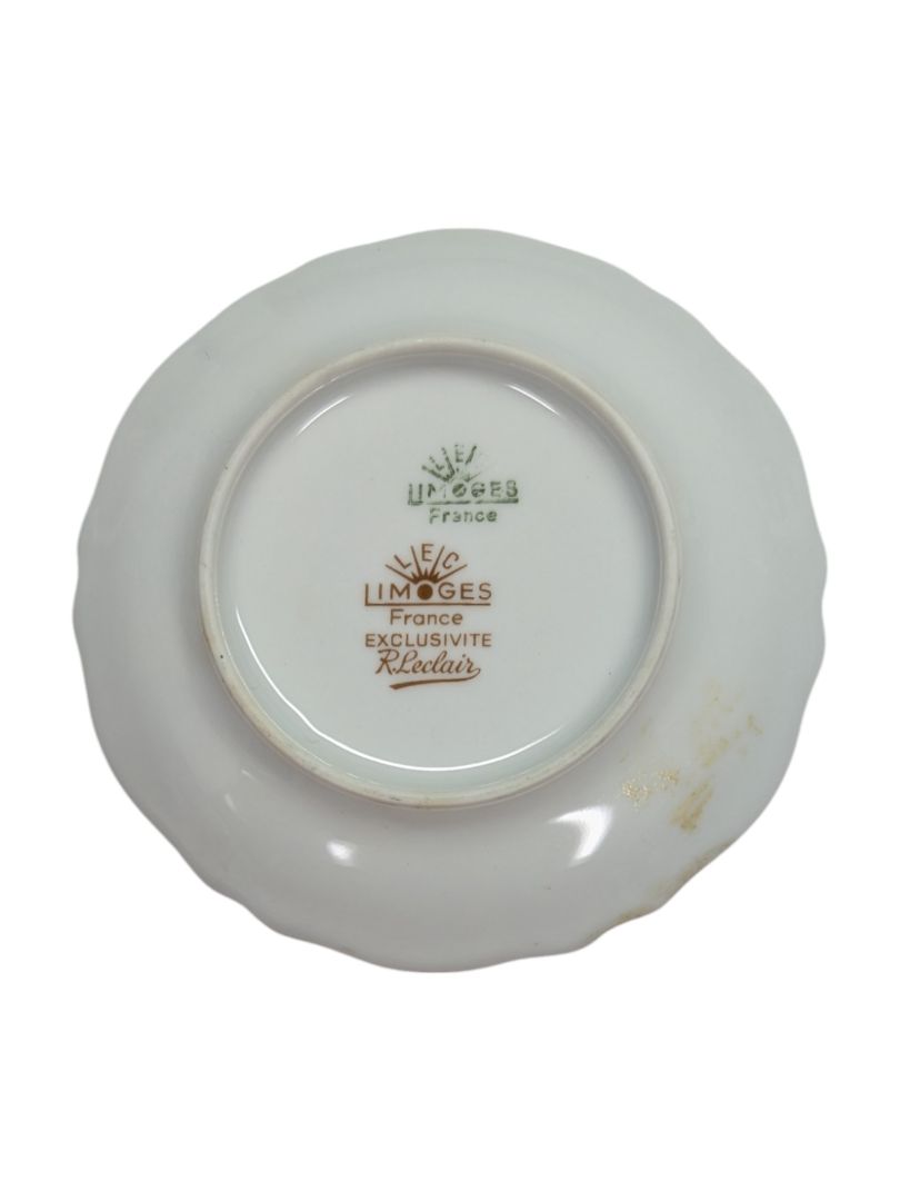 Limoges Porcelain Flower Saucer