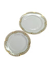 Haviland Golden Rim Porcelain Plates Set (2 pcs)