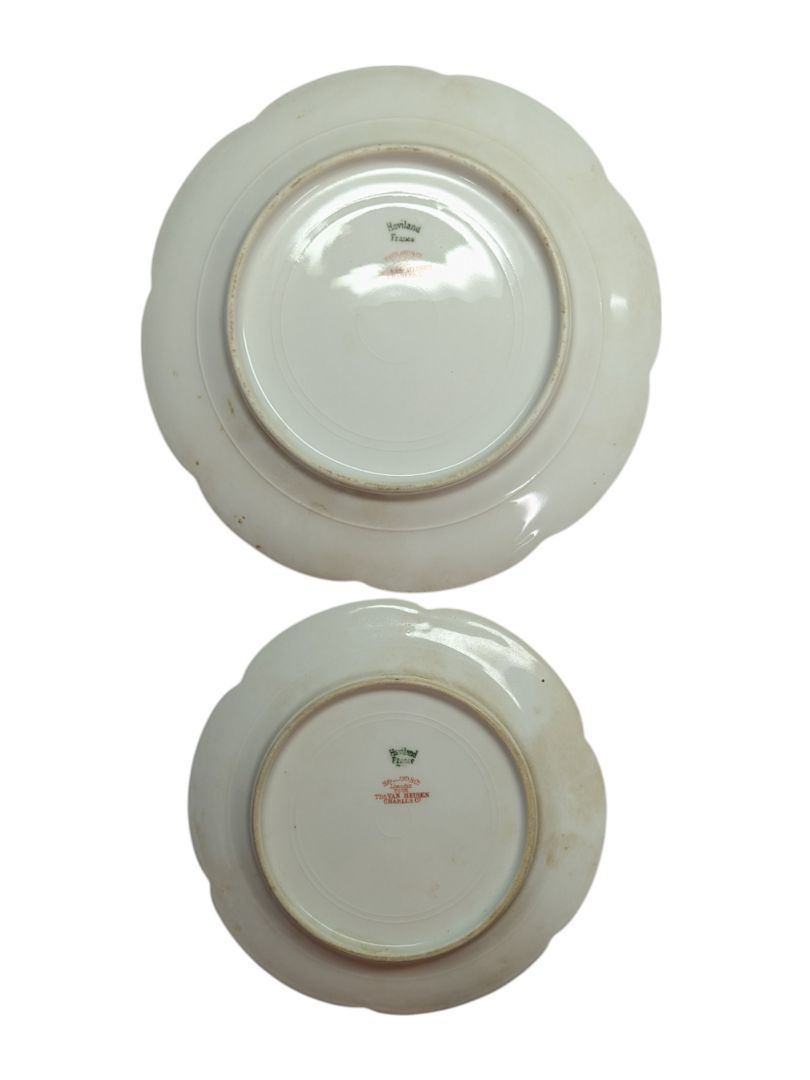 Haviland Golden Rim Porcelain Plates Set (2 pcs)
