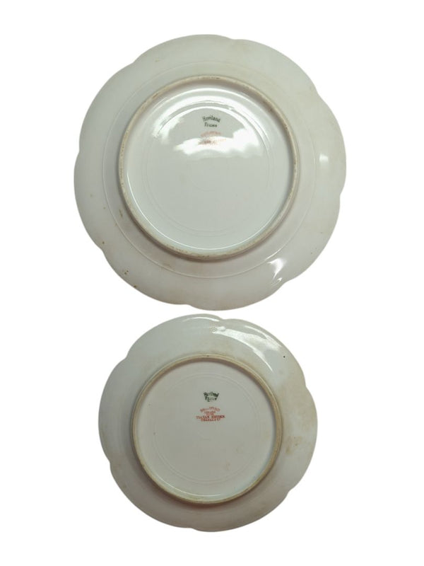 Haviland Golden Rim Porcelain Plates Set (2 pcs)