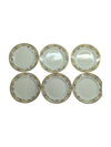 WH Grindley and Co Flower Rim Plate Set (6 pcs)