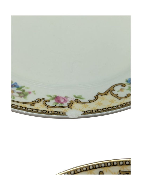 WH Grindley and Co Flower Rim Plate Set (6 pcs)