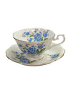 Royal Albert Bone China Blueflower Teacup w/ Saucer (set of 2)