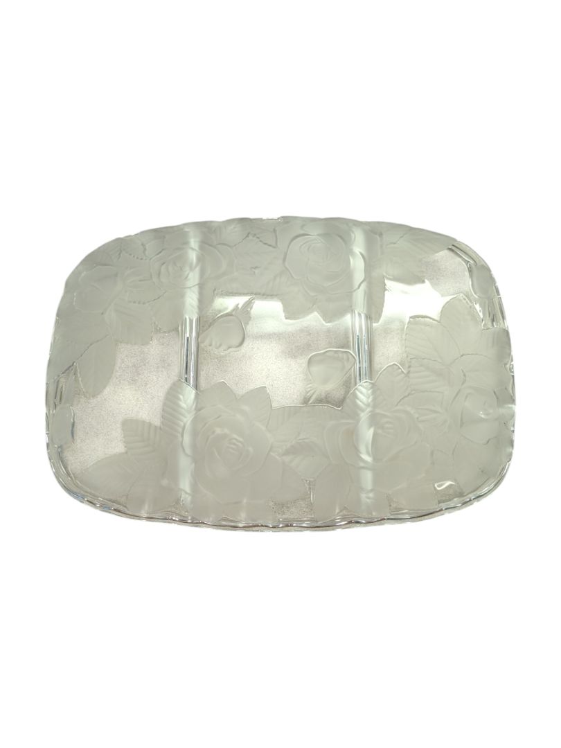 Glass Divided Serving Tray