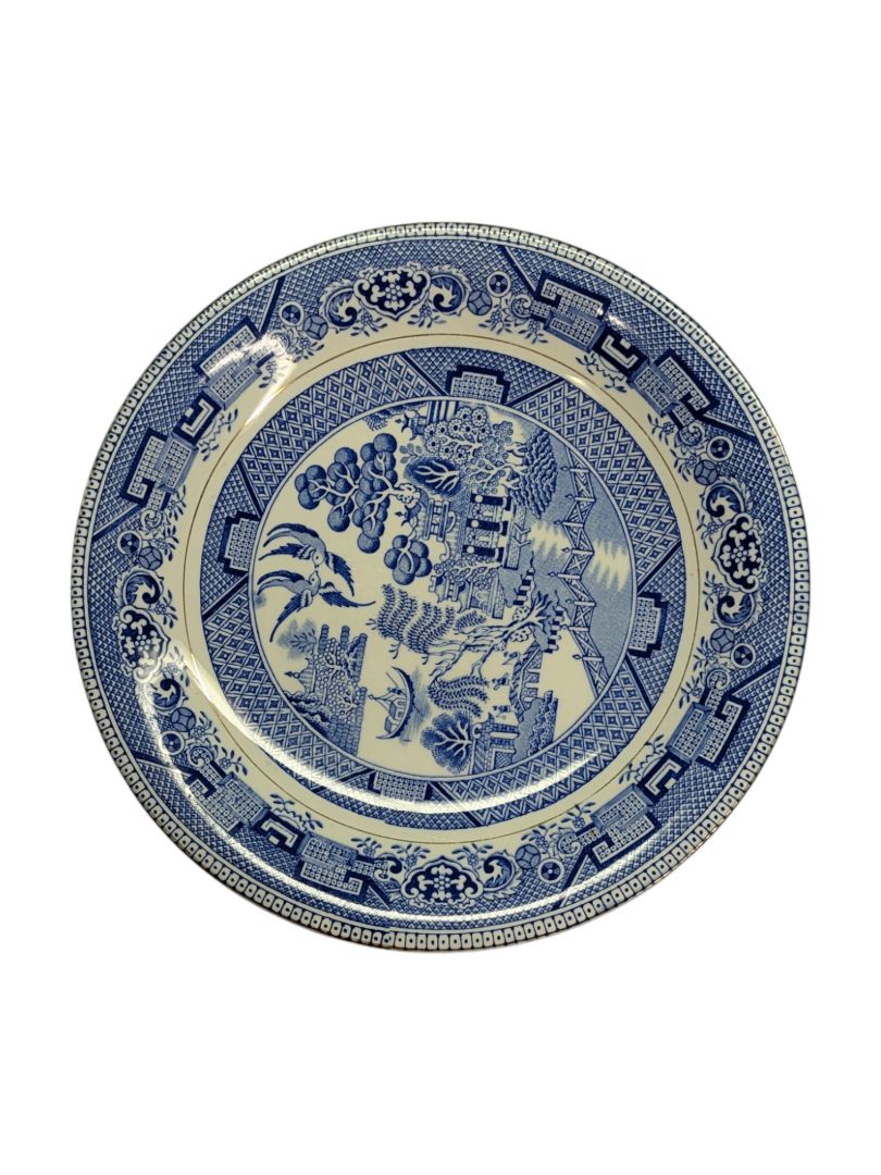 Imperial Blue Willow Porcelain Butter Plate