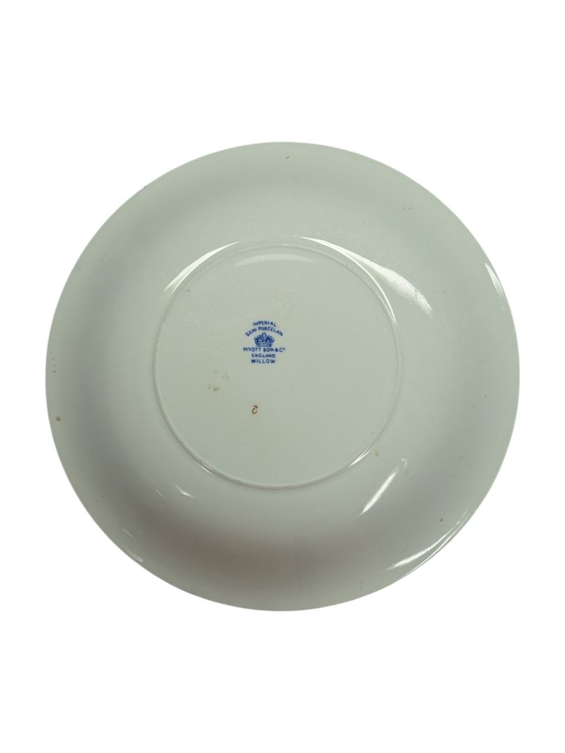 Imperial Blue Willow Porcelain Butter Plate